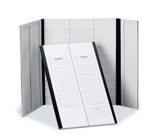 30-Place Cardboard Slide Tray, Black Trim