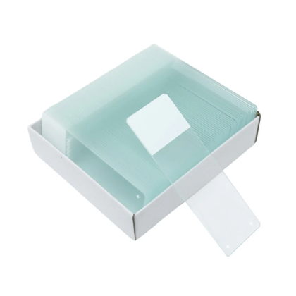 Super White Glass Microscope Slides, Non-Charged